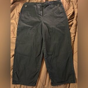 Pendleton black wide leg Capri pants